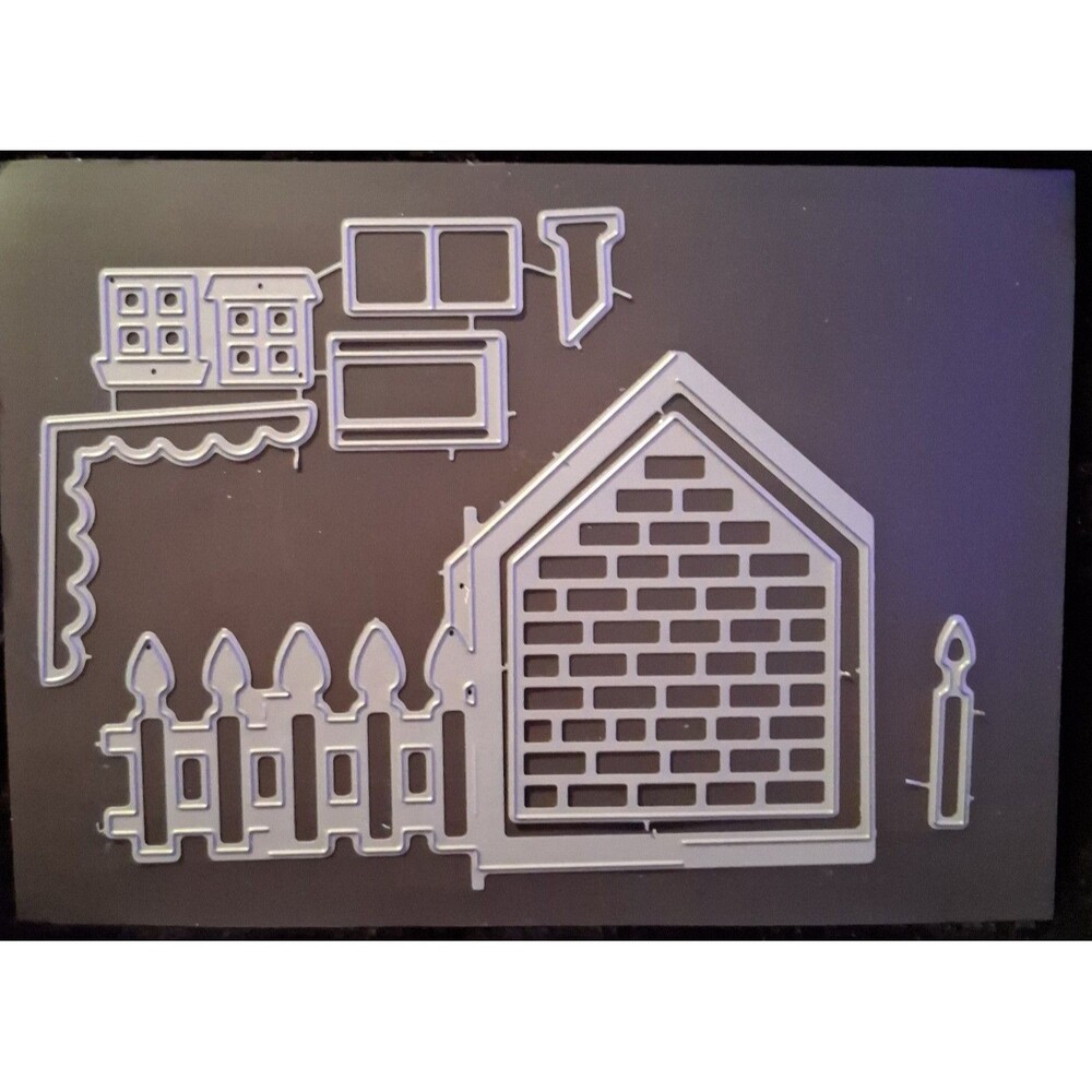 Sizzix metal Dies house lot of 8